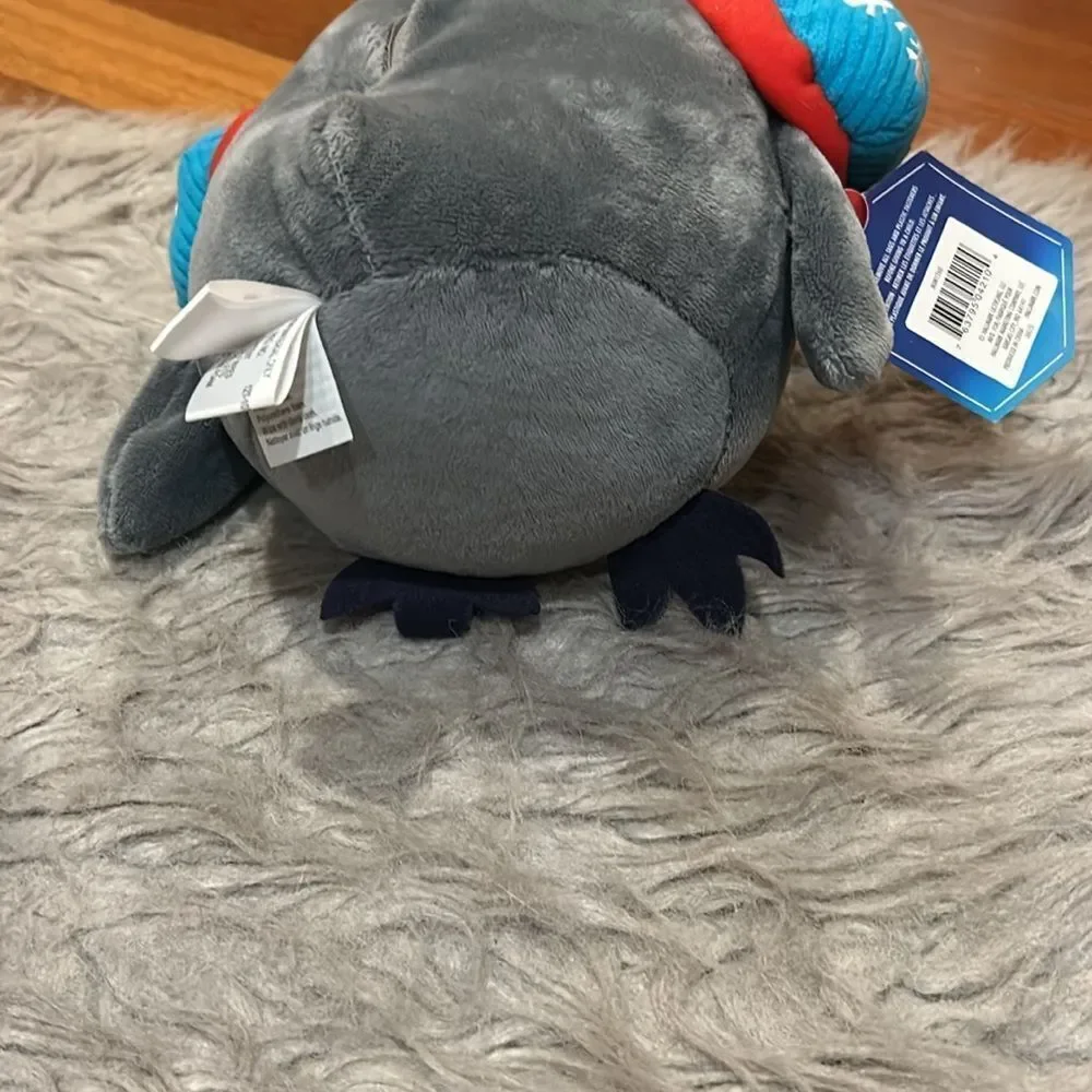 NWT Hallmark jammin jaz gray and teal‎ singing penguin